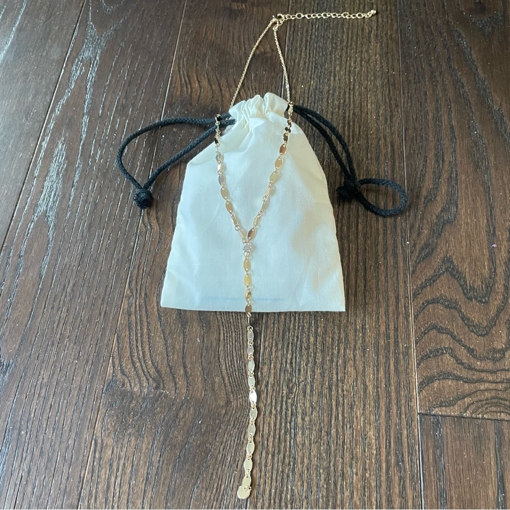 3/$25 Gold Tone Lariat Necklace